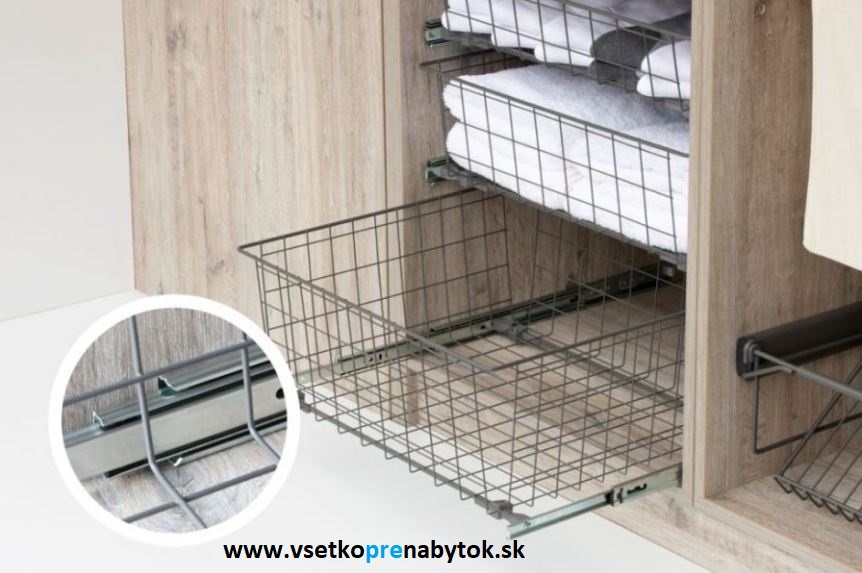  Kôš na prádlo výsuvný W-2406 - výška 220 mm