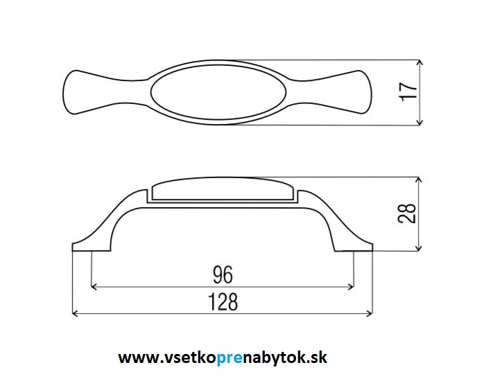 Porcelánová úchytka DP19-MLK1