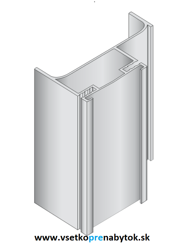 Úchytový profil GOLA stredový - vertikálny