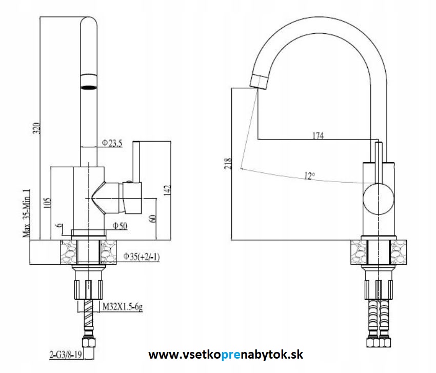 STEINER vodovodná batéria NAOMI lesklá