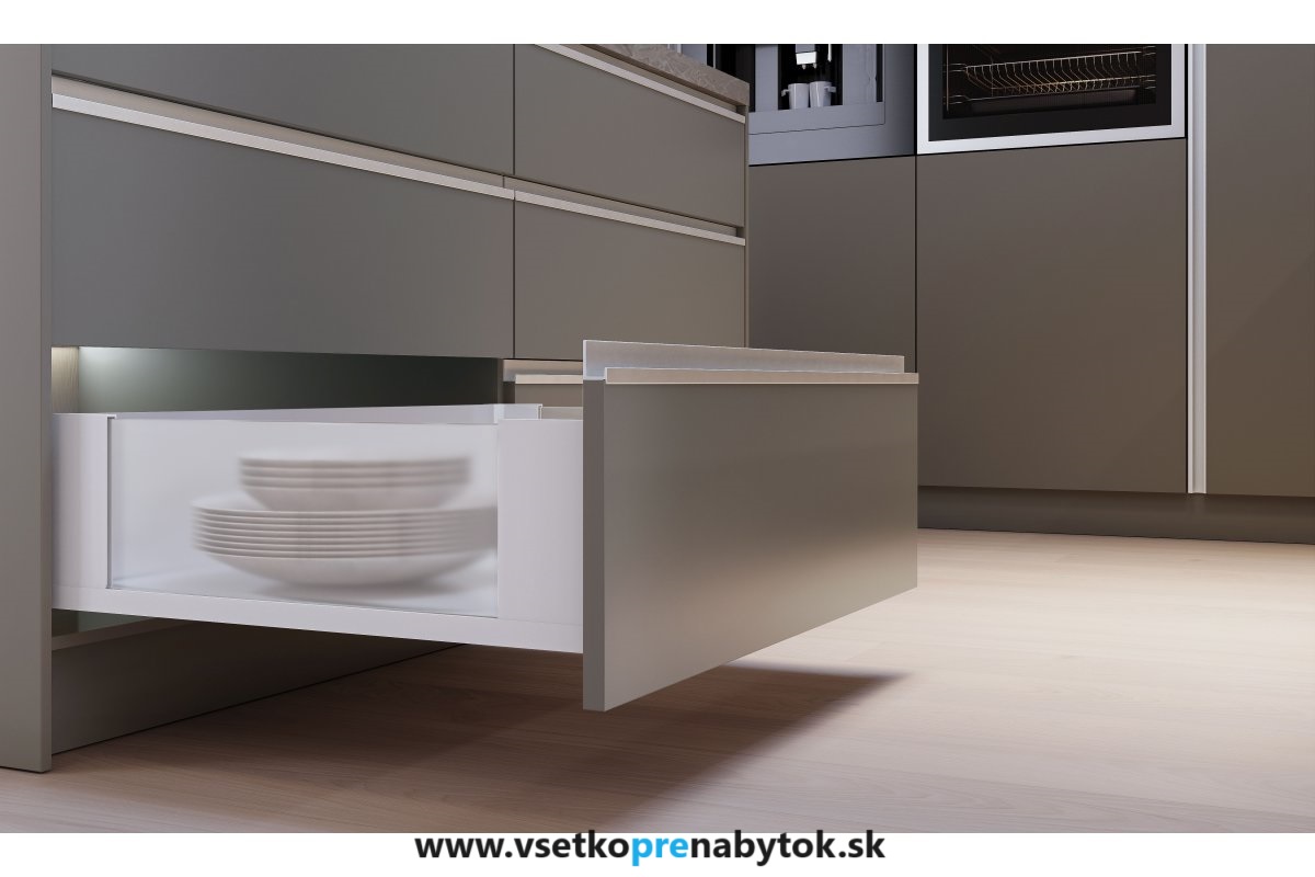 Zásuvka AXIS PRO GLASS "B", výška H-116mm