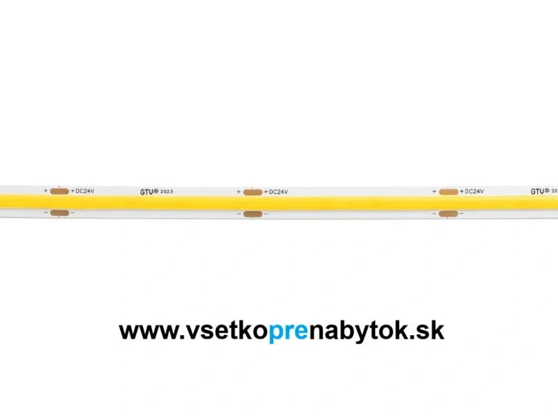 LED pás COB GTV 10W/m, 24V, šírka 8mm, návin 5 m