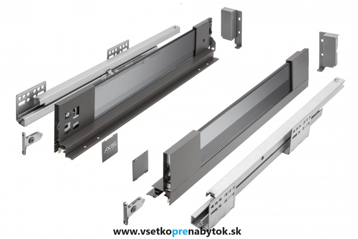  Zásuvka AXIS PRO GLASS "A" - nízka, výška H-84mm