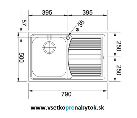 Nerezový drez LLX 611