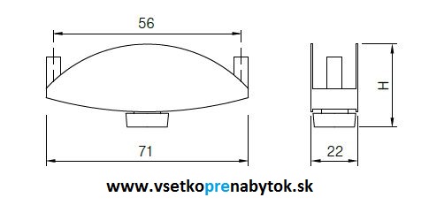 Nastaviteľná pätka RS pre HR.18 mm 