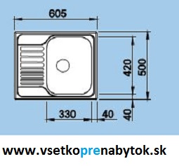 Nerezový drez TIPO 45 S Mini