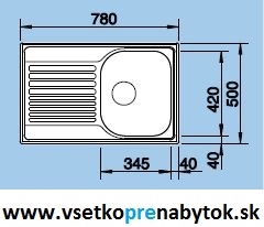 Nerezový drez TIPO 45 S Compact