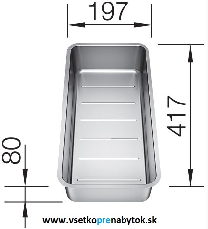 BLANCO miska pre ANDANO