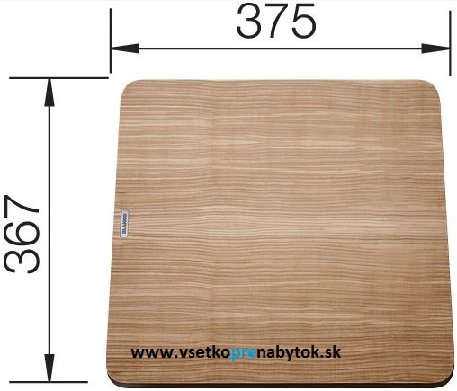 BLANCO doska drevo ZENAR 45 S, 5 S