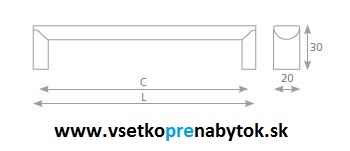 Úchytka LACATA 320/330 mm