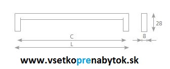 Úchytka DAVID 96/104mm