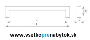 Úchytka MARINA 128/138 mm