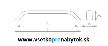 Úchytka MARCA 192/229 mm