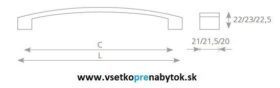 Úchytka LUCA 128/141 mm