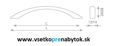 Úchytka PIOMBINA 96/127 mm