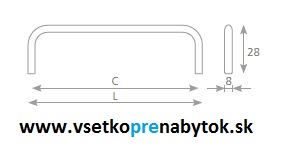 Úchytka IDA 96/104 mm