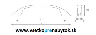 Úchytka RUONA 96/132 mm