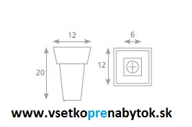 Úchytka ENZA knopka