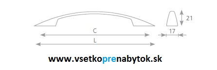 Úchytka VALI 128/172 mm