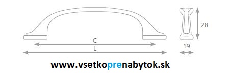   Úchytka TOMO L