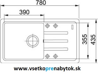 Kameninový drez BSG 611-78/39