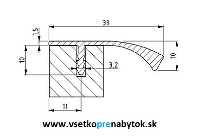 Narážacia úchytka RUJZ 2192