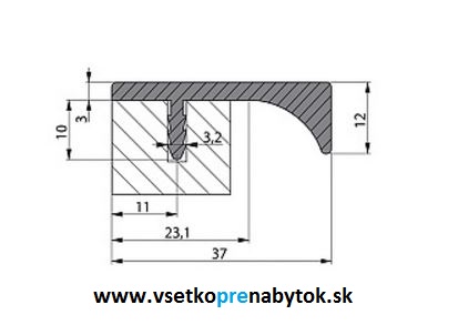 Narážacia úchytka RUJZ 2141