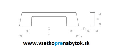 Úchytka ENUCA 320/352mm