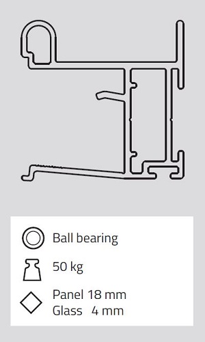    Úchytový profil VISTA