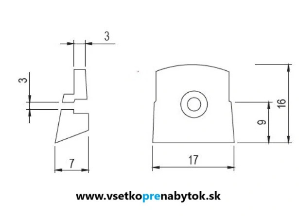 Držiak skla - balenie 10ks
