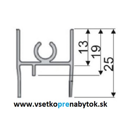 Horná spojovacia priečka 18/4 mm