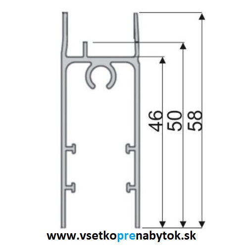 Dolná spojovacia priečka 18/4 mm