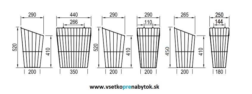 Výklopný kôš na prádlo, biely