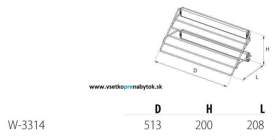 Výsuvný vešiak na nohavice