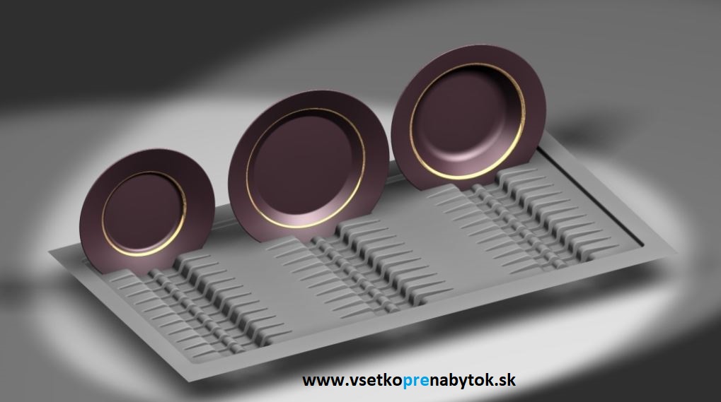  Plastový organizér na taniere, pre korpus 800 mm