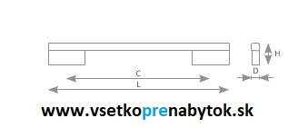 Detská úchytka NAKANA, 96/122 mm
