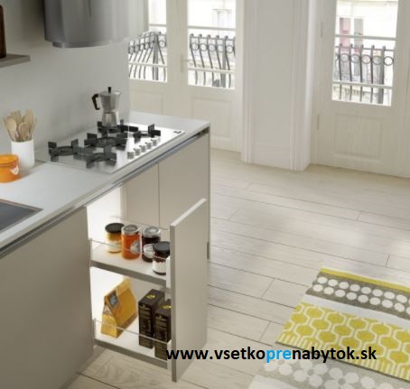   Výsuvný kôš VIBO ESSENCE, 2x polica - spodný výsuv