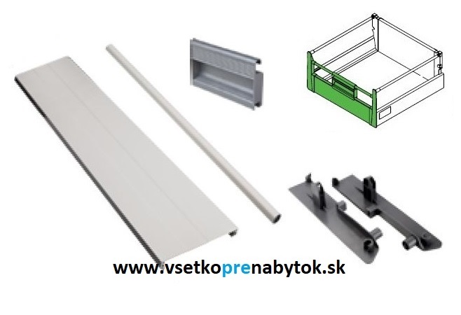 Čelo pre vnútornú zásuvku Premium-Box H-164 mm, stredné