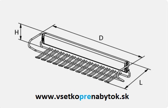 Výsuvný vešiak na kravaty