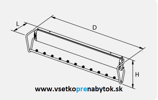 Výsuvný vešiak na ramienka