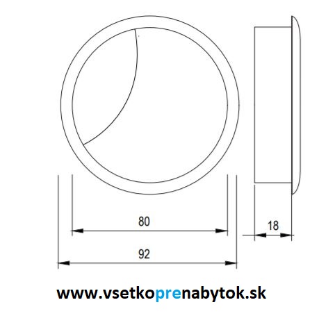 Káblová prechodka zatváracia fi 80 mm