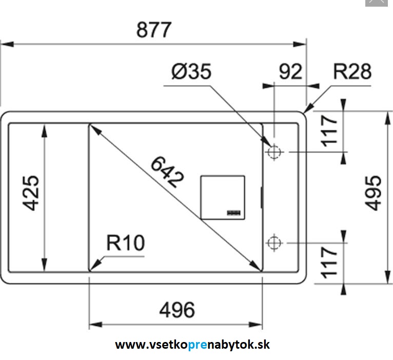 Kameninový drez FSG 611-88