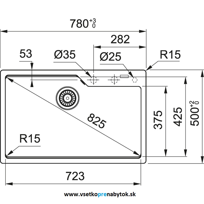 Kameninový drez UBG 610-78