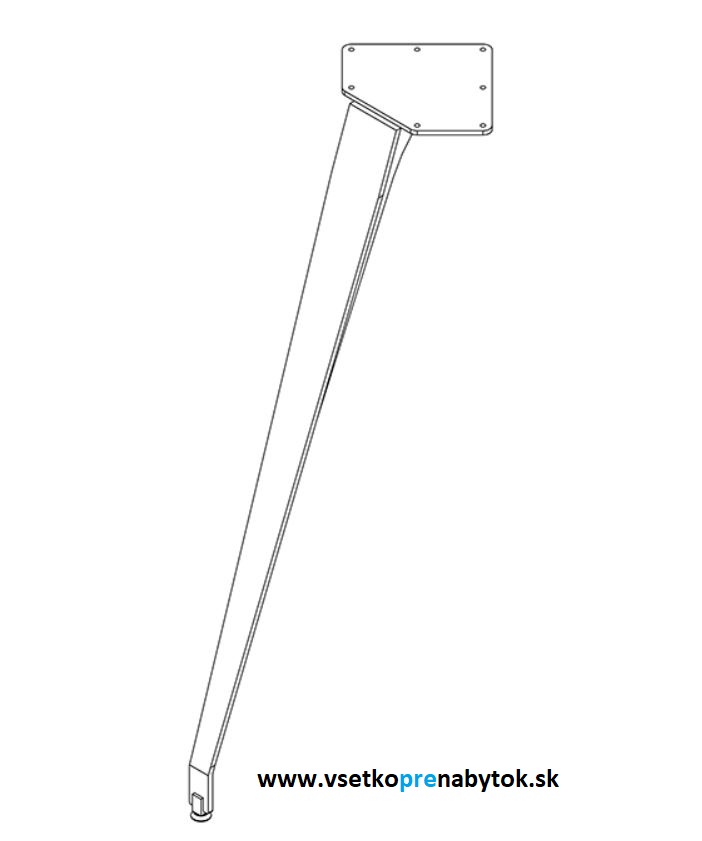  Stolová noha ETÉRO, N72026, H-720mm