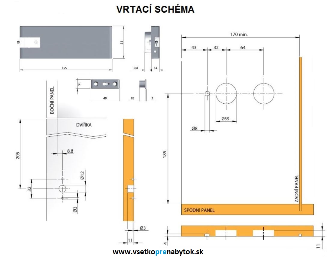   Sklopný lankový mechanizmus LINK