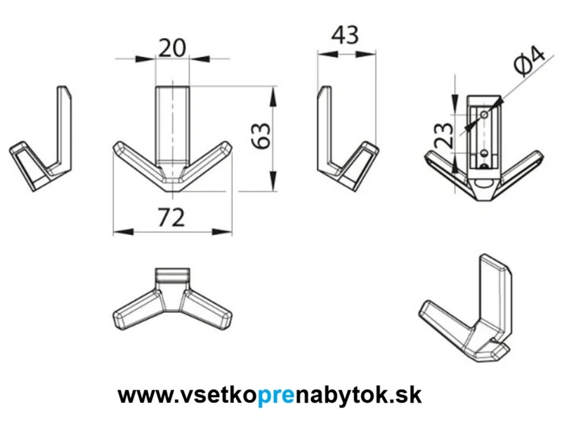 Vešiak WM-047