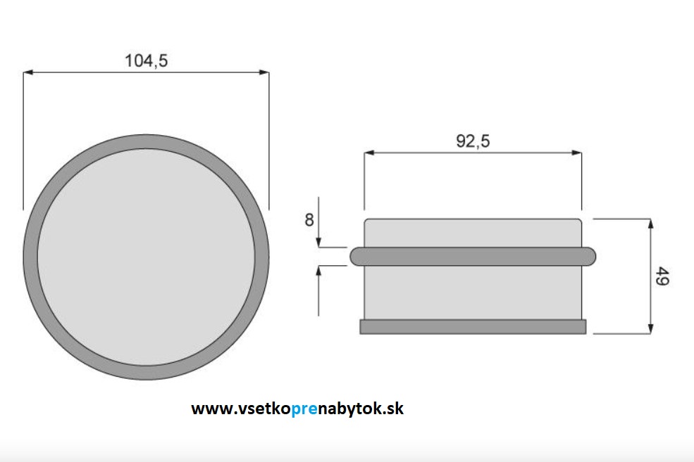 Doraz na dvere M, voľne stojaci