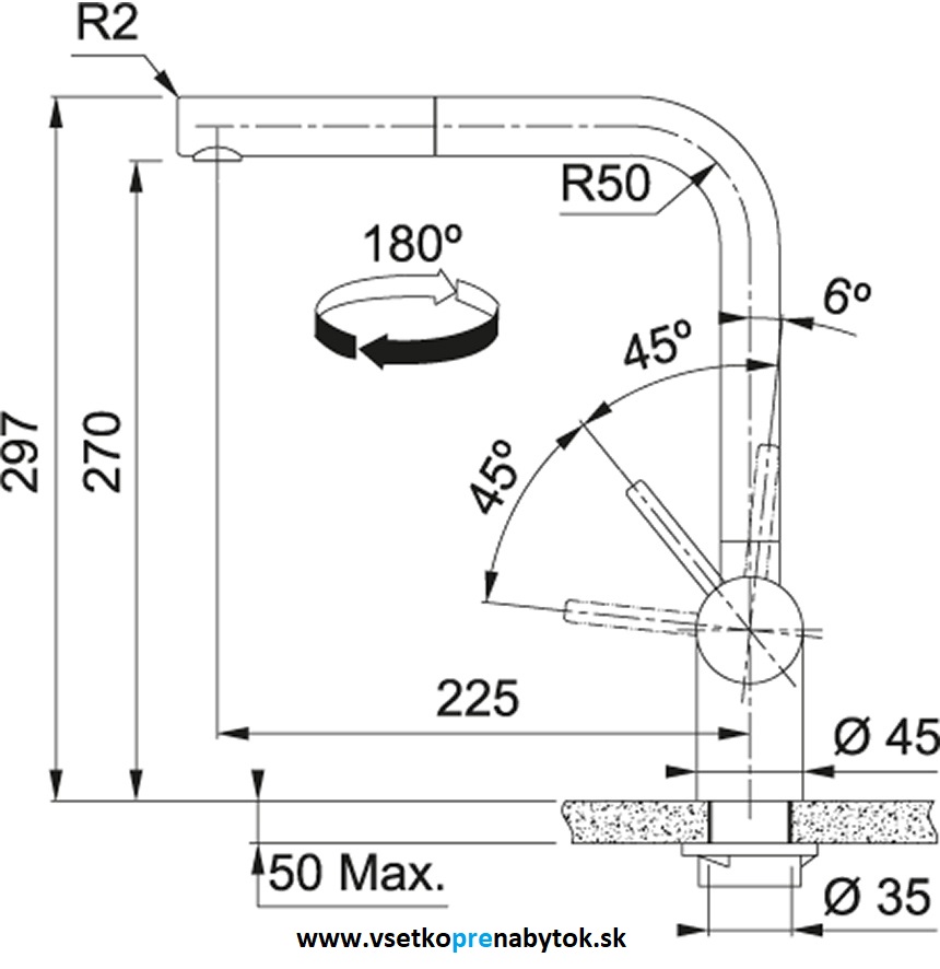 Franke vodovodná batéria FC 3791 ALTAS NEO
