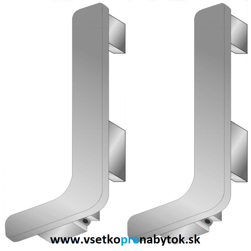 Záslepka profilu GOLA "J" - kovová