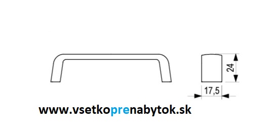 Úchytka IRIS, 192/200 mm